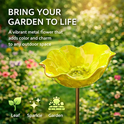 💖🎁2026 Mother's Day Gifts 50% Off--🎁Handmade Metal Flower Garden Stake🐦