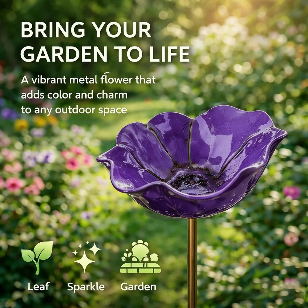 💖🎁2026 Mother's Day Gifts 50% Off--🎁Handmade Metal Flower Garden Stake🐦