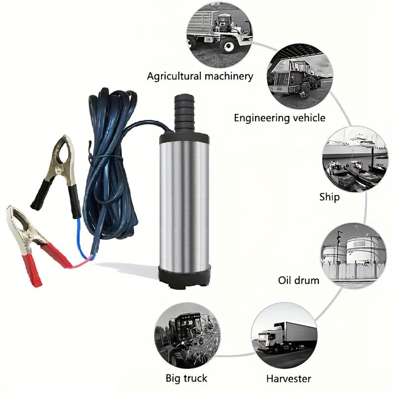 Portable Submersible Pump, Ideal for Diesel, Kerosene & Water🛢️